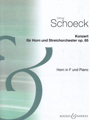 SCHOECK , OTHMAR – CONCERTO op.65