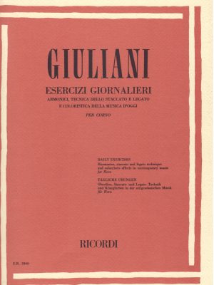 GIULIANI, LUCIANO – ESERCIZI GIORNALIERI