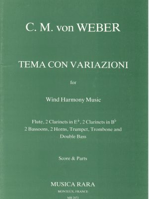 WEBER, CARL MARIA VON – TEMA CON VARIAZIONI