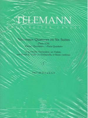 TELEMANN, GEORG PHILIPP – PARISER QUARTETTE (1738) VOL.I