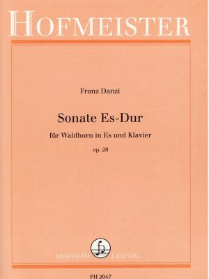 DANZI, FRANZ – SONATE ES DUR OP.28