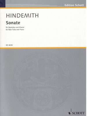 HINDEMITH, PAUL – SONATE BAßTUBA UND KLAVIER