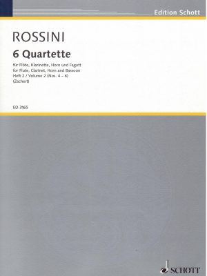 ROSSINI, GIOACHINO – SECHS QUARTETTE HELFT II