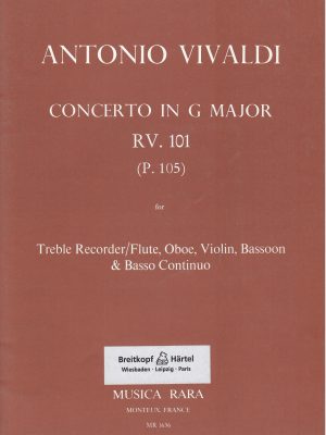 VIVALDI, ANTONIO – KONZERT IN G RV 101