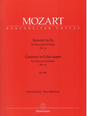 MOZART, WOLFGANG AMADEUS – CONCERTO PER CORNO E ORCHESTRA N° 4 IN MIb KV 495