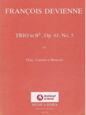 DEVIENNE, FRANÇOIS – TRIO IN B b  OPUS 61  N.5