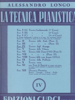 LONGO, ALESSANDRO – TECNICA PIANISTICA  FASC. IV