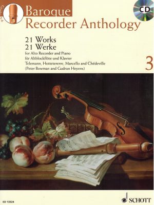 BAROQUE ALTO RECORDER ANTHOLOGY 3