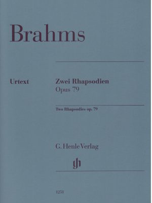 BRAHMS, JOHANNES – ZWEI RHAPSODIEN  OPUS 79