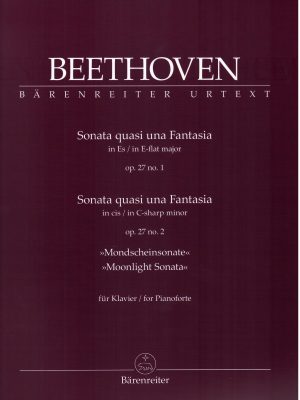 BEETHOVEN, LUDWIG VAN – SONATA QUASI UNA FANTASIA OP.27 N.1