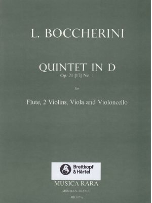 BOCCHERINI, LUIGI – QUINTETTO IN RE, OP.21/1