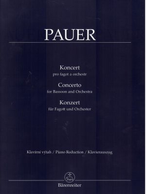 PAUER, JIRI – KONCERT PRO FAGOT A ORCHESTR