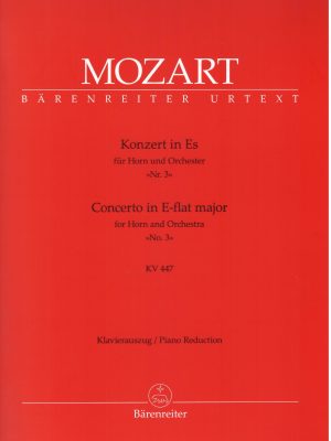 MOZART, WOLFGANG AMADEUS – CONCERTO PER CORNO E ORCHESTRA N° 3  KV 447