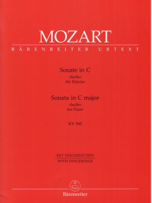 MOZART, WOLFGANG AMADEUS – SONATE IN C KV545