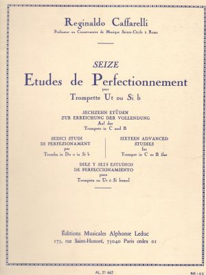 CAFFARELLI, REGINALDO – 16 ETUDE DE PERFECTIONNEMENT