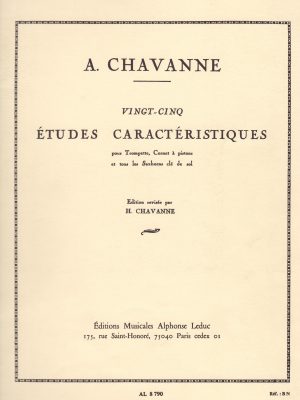 CHAVANNE, HENRI – 25 ETUDES CARACTERISTIQUES