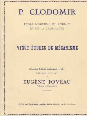 CLODOMIR, PIERRE FRANCOIS – VINGT ETUDES DE MECANISME OP.143