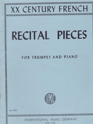 FRENCH XX CENTURY RECITAL PIECES