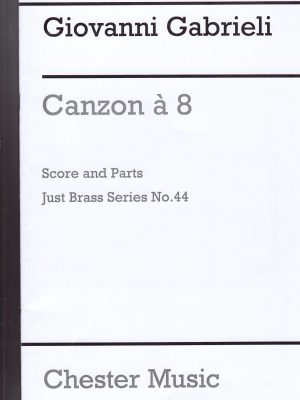 GABRIELI, GIOVANNI – JB44 CANZON A 8