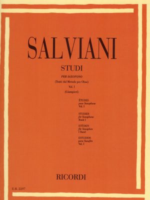 SALVIANI, CLEMENTE – STUDI PER SASSOFONO VOL.1