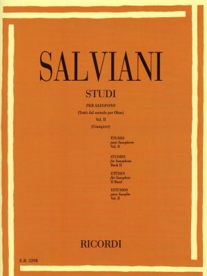 SALVIANI, CLEMENTE – STUDI PER SASSOFONO VOL.2