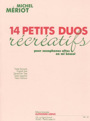 MERIOT, MICHEL – 14 PETIT DUOS RECREATIFS