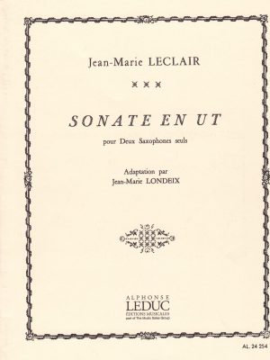 LECLAIR, JEAN-MARIE – SONATE EN UT