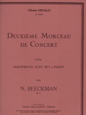 BEECKMAN, NAZAIRE – DEUXIEME MORCEAU DECONCERT