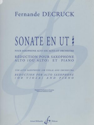 DECRUCK, FERNANDE – SONATE EN UT DIESIS