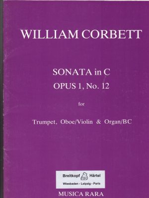 CORBETT, WILLIAM – SONATA C DUR OP.1/12