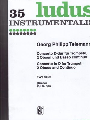 TELEMANN, GEORG PHILIPP – CONCERTO IN D
