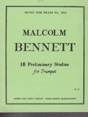 BENNETT, MALCOLM – 18 PRELIMINARY STUDIES