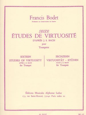 BODET, FRANCIS – 16 ETUDES DE VIRTUOSITé