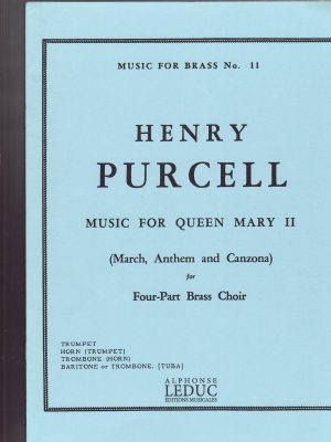 PURCELL, HENRY – MUSIC FOR QUEEN MARY II
