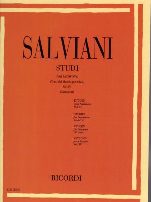 SALVIANI, CLEMENTE – STUDI PER SASSOFONO VOL.1V
