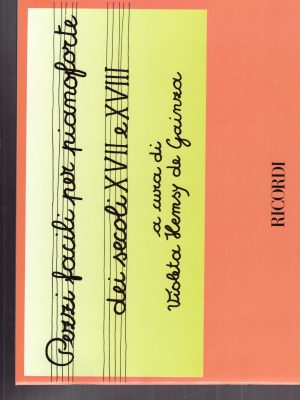 DE GAINZA, VIOLETA – PEZZI FACILI PER PIANOFORTE DEI SECOLI XVII E XVIII