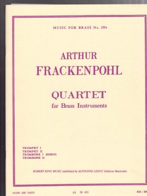 FRANCKENPOHL, ARTHUR – QUARTET