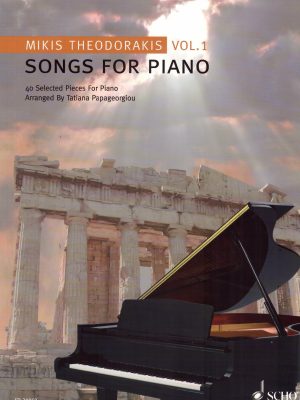 THEODORAKIS, MIKIS – SONGS FOR PIANO  VOL.1