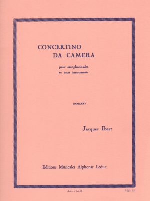 IBERT, JACQUES – CONCERTINO DA CAMERA