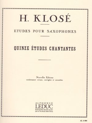 KLOSE’, HYACINTHE – QUINZE ETUDES CHANTANTES