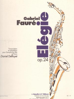FAURE’, GABRIEL – ELEGIE OP. 24