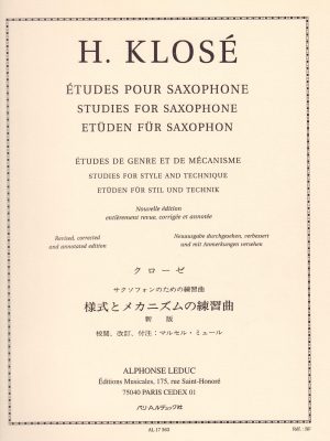KLOSE’, HYACINTHE – ETUDES POUR SAXOPHONE