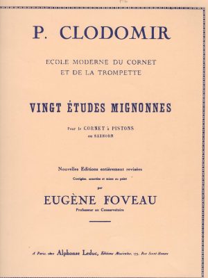 CLODOMIR, PIERRE FRANCOIS – 20 ETUDES MIGNONNES