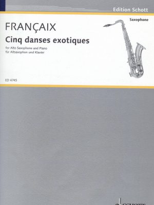 FRANÇAIX, JEAN – CINQ DANSES ÉXOTIQUES